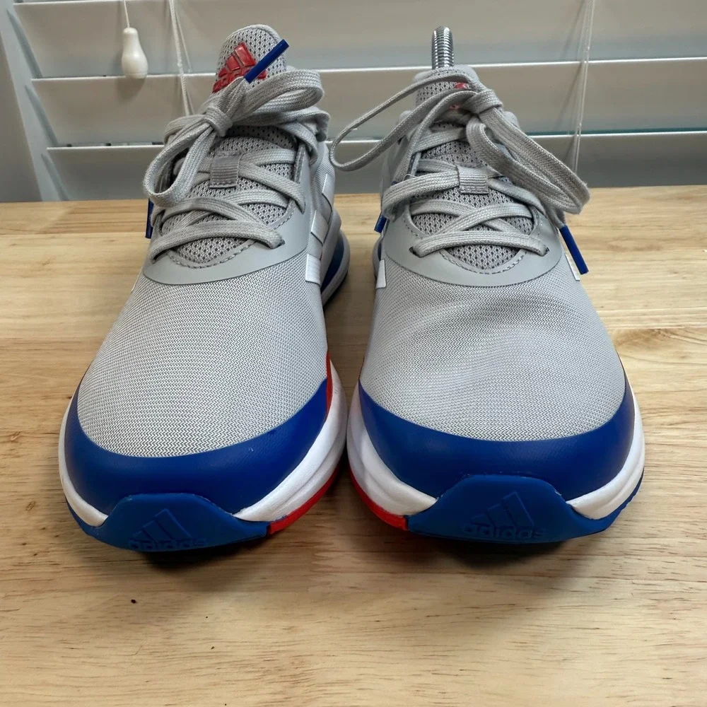 Adidas FortaRun J Athletic Sneakers Men's Gray Royal Blue Lace-Up Classic - 6‎